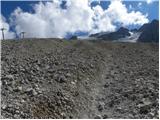 Lago di Fedaia - Punta Penia (Marmolada)